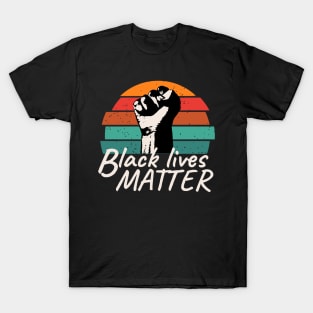 Black Lives Matter Retro Sunset T-Shirt